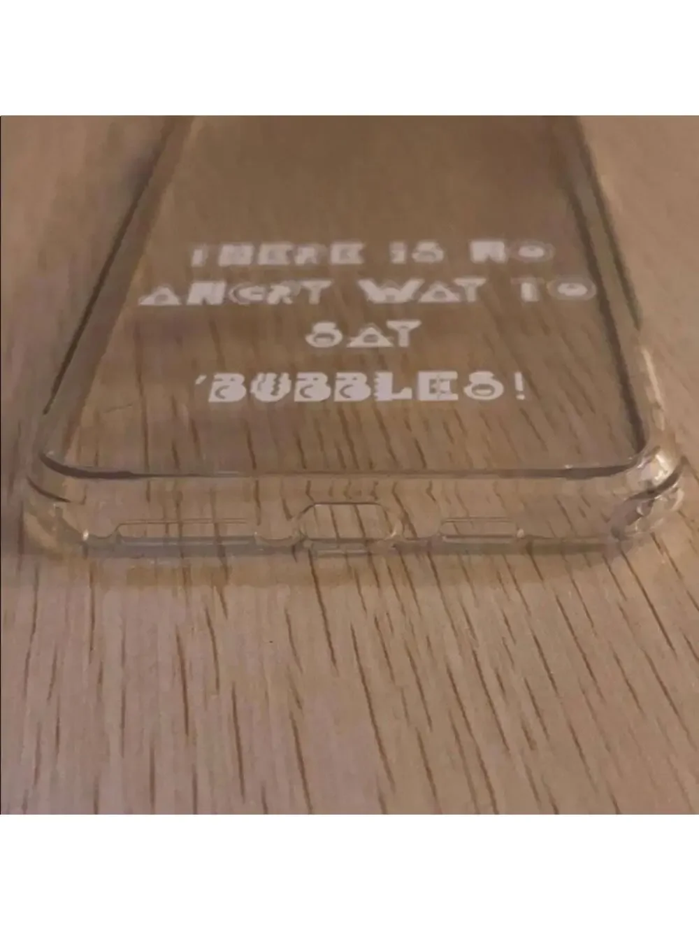 iPhone 11 Pro Max clear flexible case w/ cable